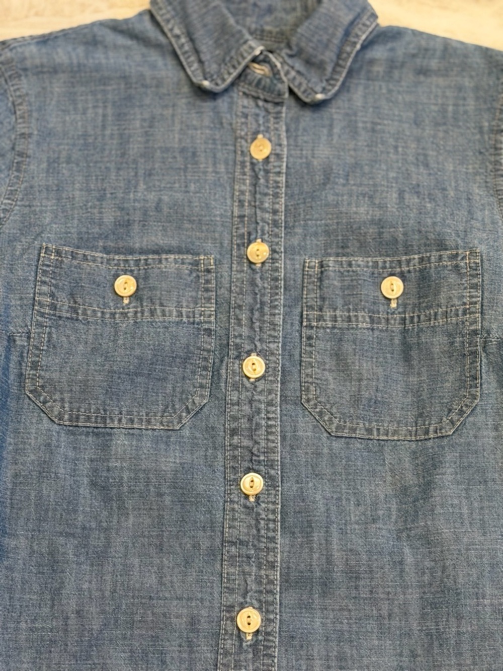 J CREW BUTTON DOWN Blue Long Sleeve Shirt - Great for layering! Size 000 - Picture 8 of 8